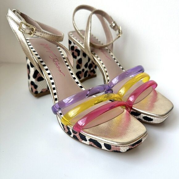 Betsey Johnson Multicolor Strappy Sandals - Picture 6 of 10